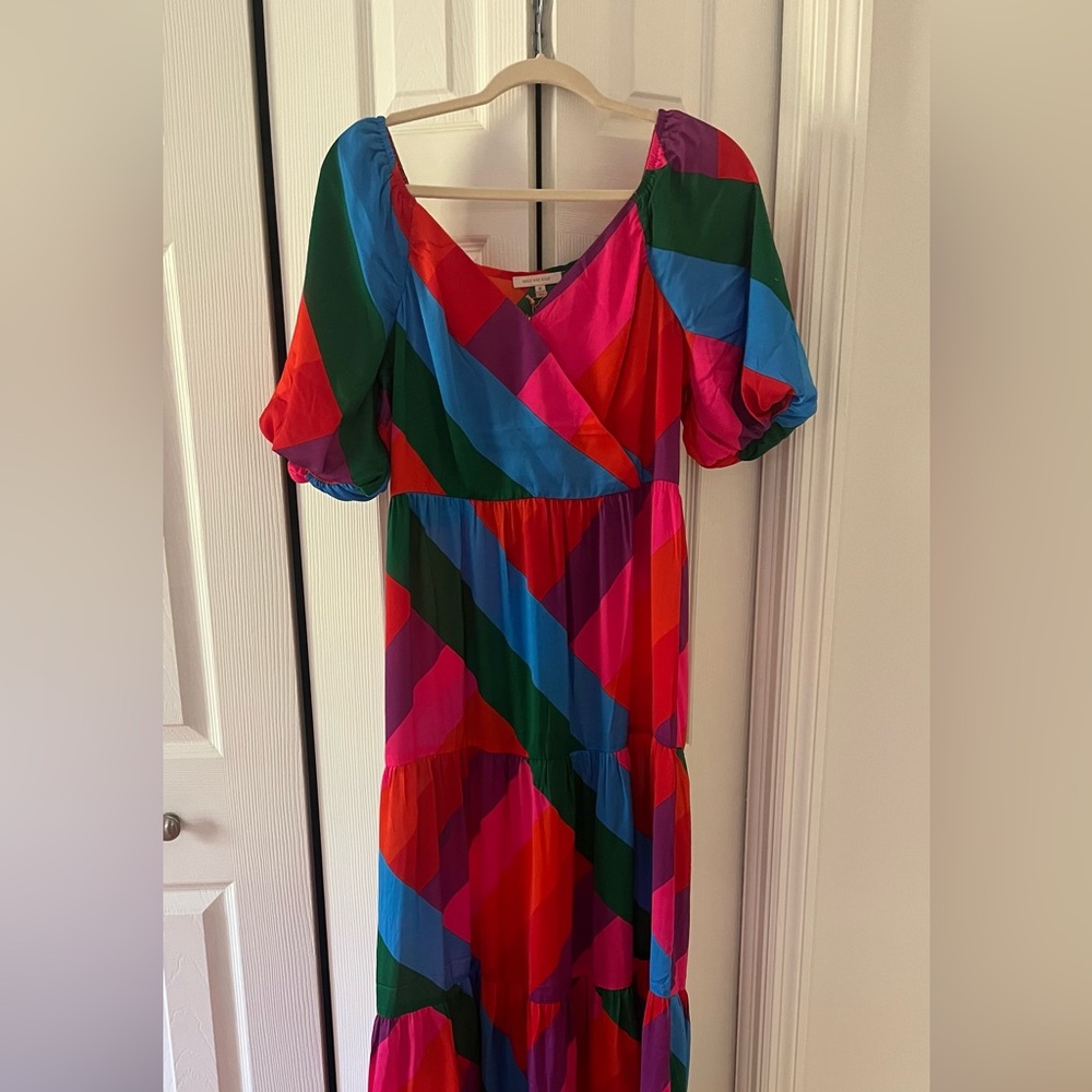 NWT Gorgeous multi hued maxi.